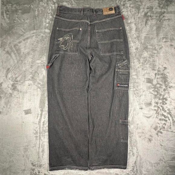 Rare Vintage Y2K Snoop Dogg Clothing Company Authentic Jeans JNCO Style Size 34 - Picture 2 of 6